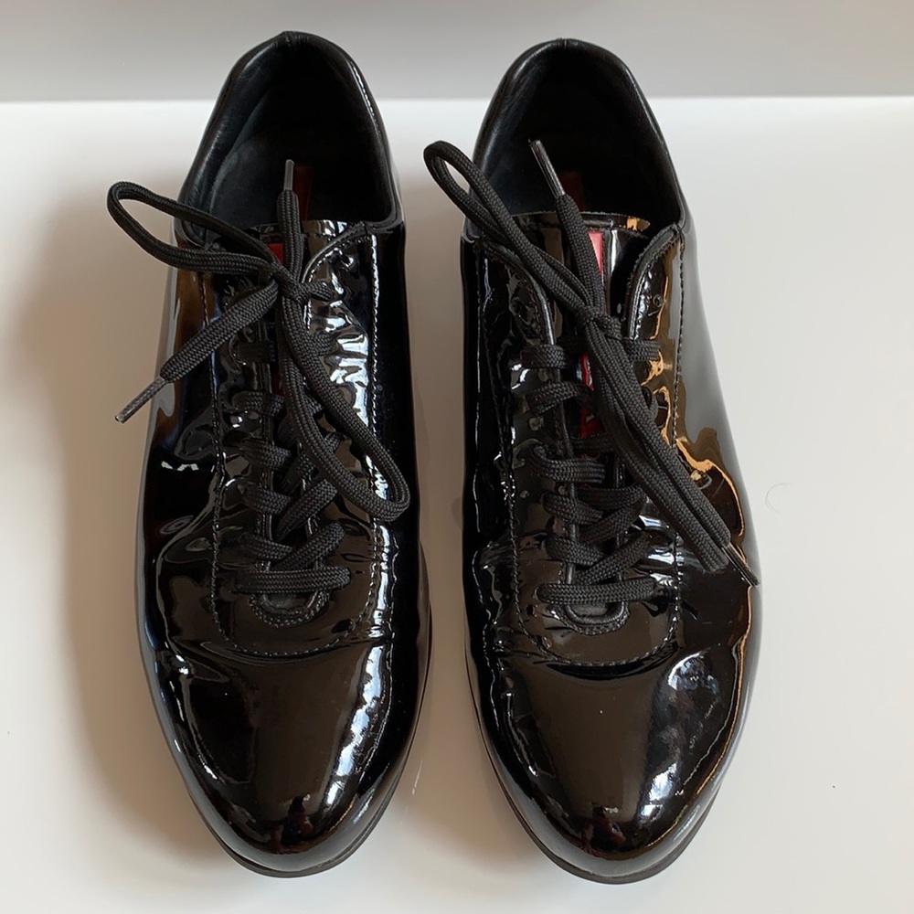 Prada Black Patent Leather Shoes